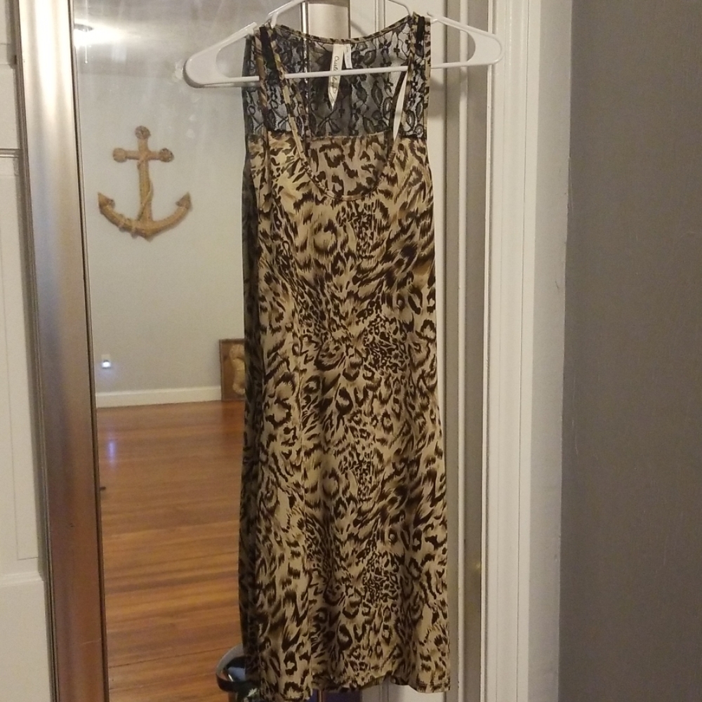 Leopard print dress